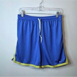 Nike Shorts Blue With Yellow Stripe Size Medium